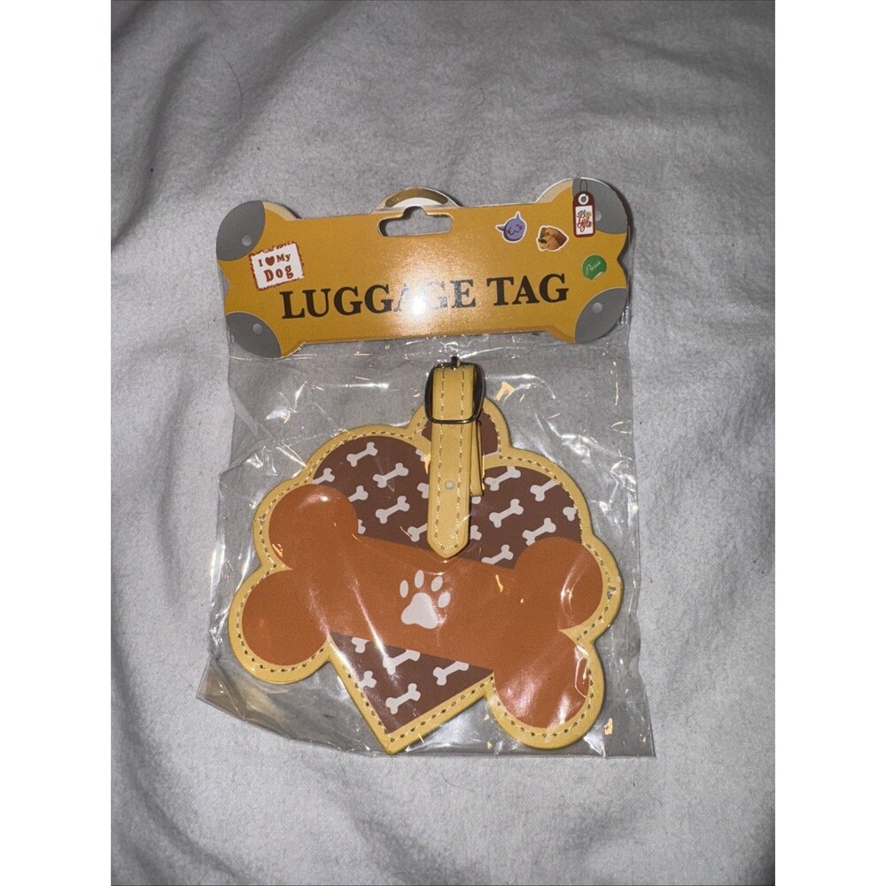 LittleGifts Dog Paws and Bone Luggage Tag